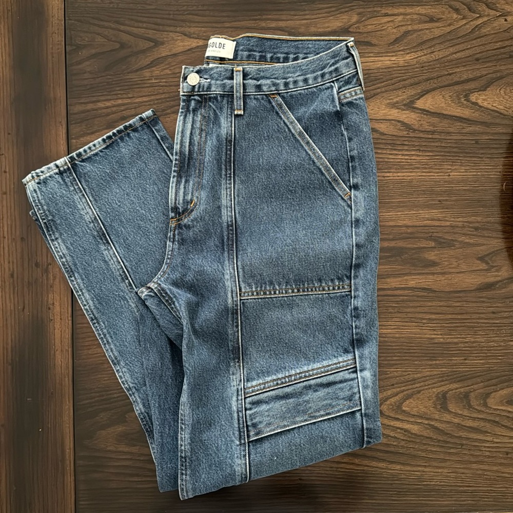 NEW AGOLDE Cooper Straight Cargo Jeans, Size 29